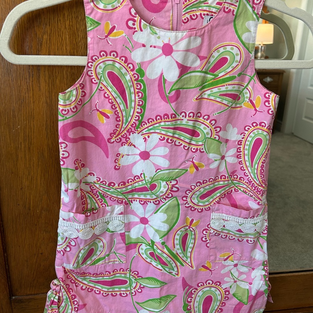 Lilly Pulitzer Pink and Green Patterned Dress